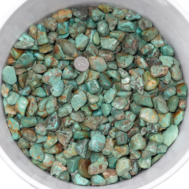 Green Turquoise Rough Nuggets Alacran 1-1/4