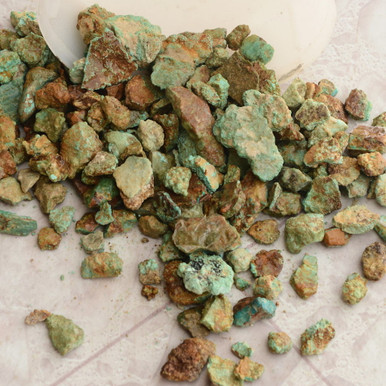 Genuine Nevada # 8 Turquoise Rough Nuggets 12220