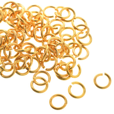 Gold Plated Links 8mm Package of 100 36552