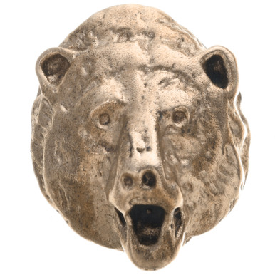 Bear Head Jewelry Part Brass Casting 36502