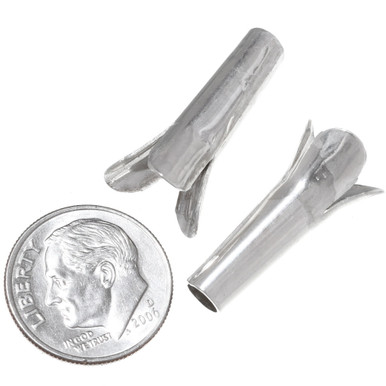 未使用】Navajo Squash Blossom ピアス シルバー925 Old Style NAVAJO