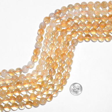 Raw citrine store beads