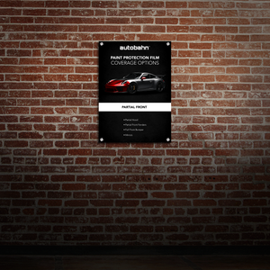 Autobahn PPF Coverage Option Wallboard - Partial Front