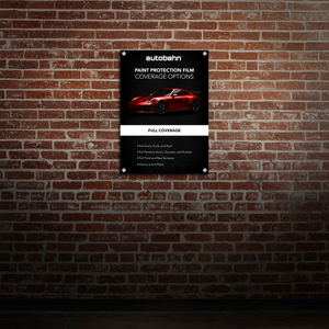 Autobahn PPF Coverage Option Wallboard - Full Coverage