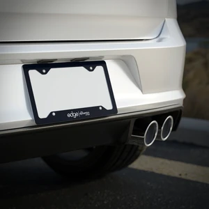 Edge Metal License Plate Frame
