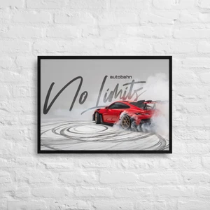 Autobahn No Limits Framed Canvas