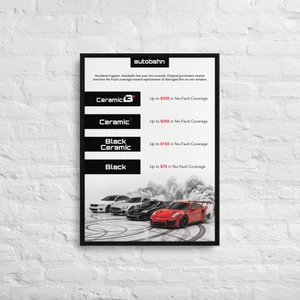 Autobahn No Fault Framed Canvas