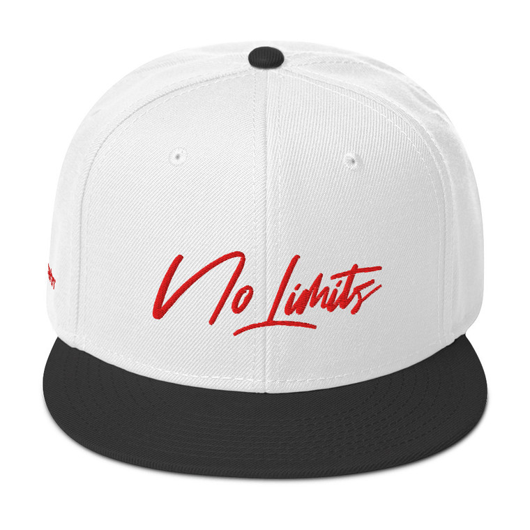 No Limits Snapback Hat (White)