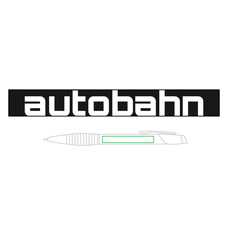 Autobahn Brass Ballpoint Pen with Gripper (Engraving)
