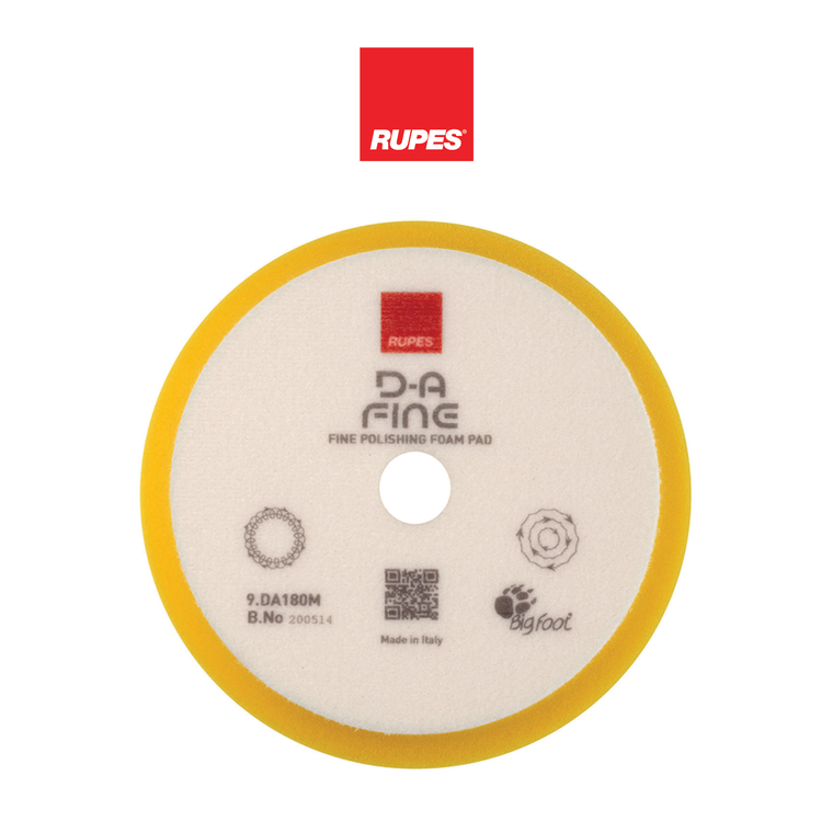 D-A Fine Foam Pad (Yellow) Ø 130/150mm