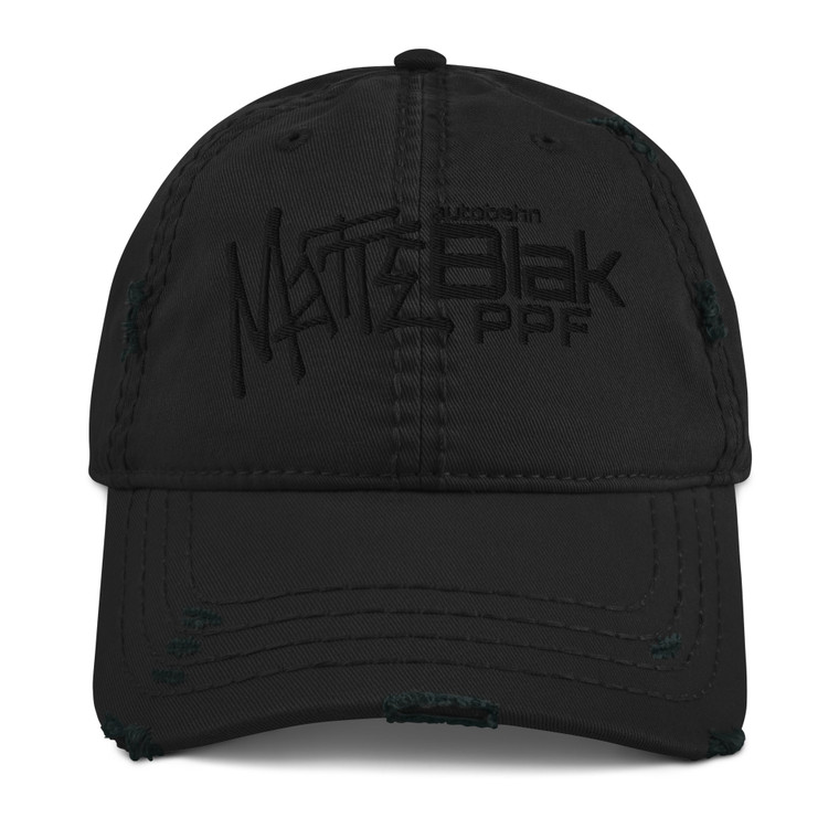 Matte Blak - Distressed Dad Hat