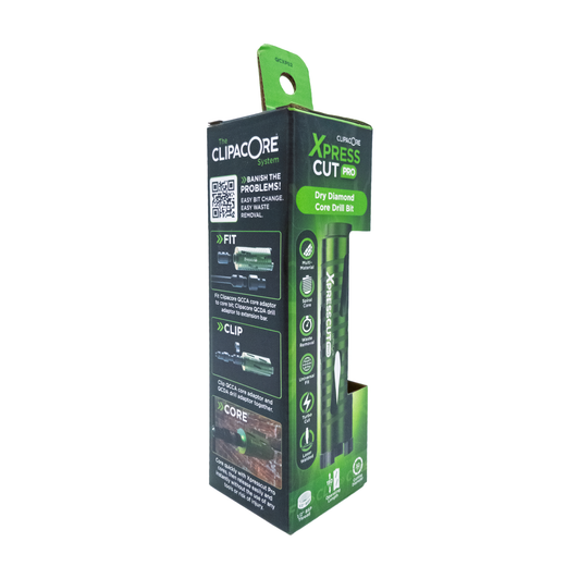 Clipacore Xpresscut 52mm x 150 mm Core Bit box side