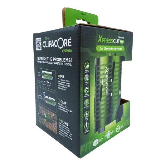 Clipacore Xpresscut 112mm x 150mm Core Bit box side