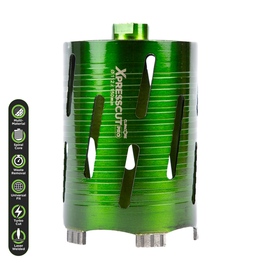 XPRESSCUT 112 x 150mm Dry Diamond Core Drill Bit - QCXP112