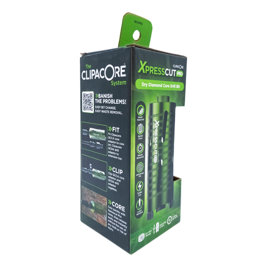 Clipacore Xpresscut 65mm x 150mm Core Bit Box Rear