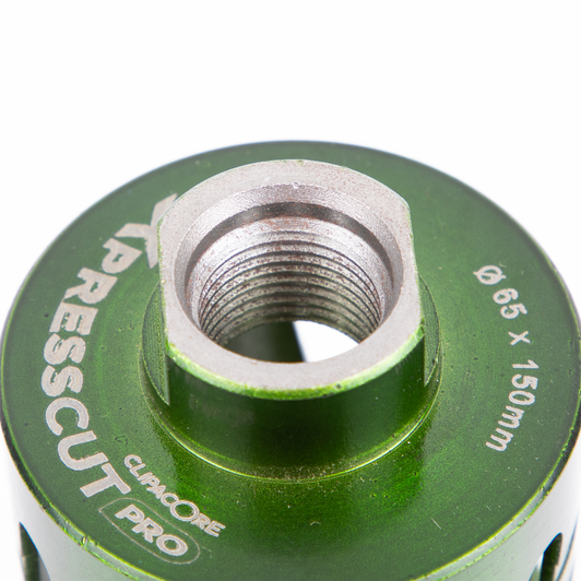 Clipacore Xpresscut 65mm x 150mm Core Bit top