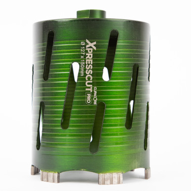 どろまーコンプレックス XPRESSCUT 127 x 150mm Dry Diamond Core Drill Bit | QCXP127