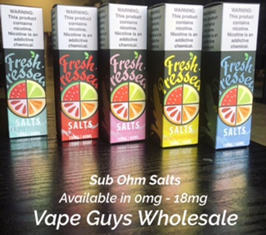 Fresh Pressed Nic Salts for Tanks & Pods