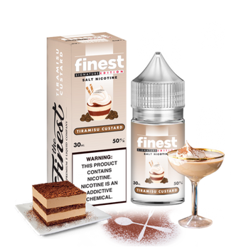 Finest Salt: Tiramisu Custard 30ml Eliquid Finest Salt: Tiramisu Custard 30ml Eliquid