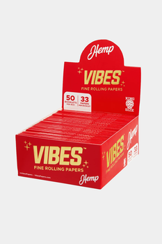 Vibes King Size Slim Hemp Papers - 50 Booklet Display