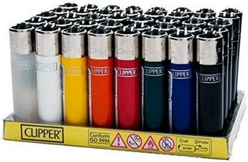 Clipper Lighter Assorted Solid 48 Display Clipper Lighter Assorted Solid 48 Display