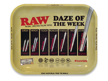 Raw Rolling Tray Daze Metal Large Raw Rolling Tray Daze Metal Large