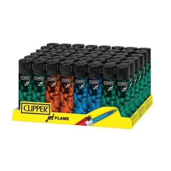 Clipper Lighter Jet Flame Smoke Design 48 Display Clipper Lighter Jet Flame Smoke Design 48 Display