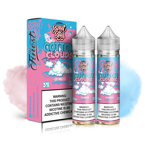 Finest Sweet & Sour : Cotton Clouds 2x60ml Eliquid