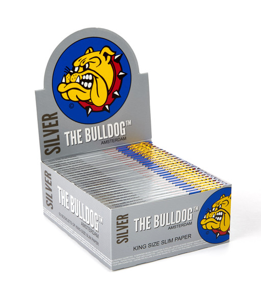 Bulldog Amsterdam Papers Silver King Size Slim 109x44mm Box/50