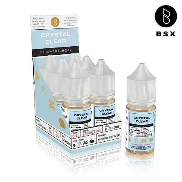 BSX Vapor Salt - Crystal Clear (Flavorless) 30ml