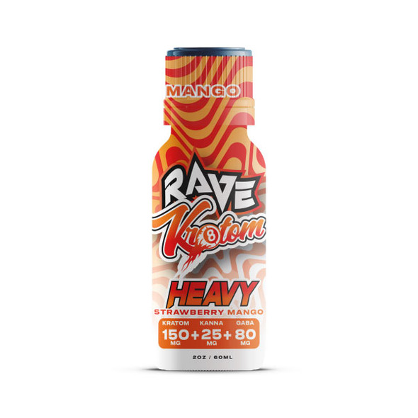 Rave Kratom Target Shot Heavy (Kratom + Kanna + GABA) - Strawberry Mango