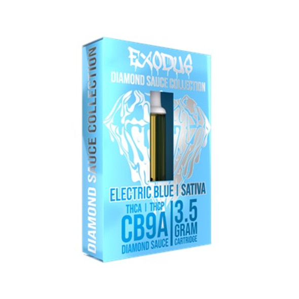 Exodus - Diamond Sauce CB9A - THCA|THCP 3.5G Cartridges Electric Blue