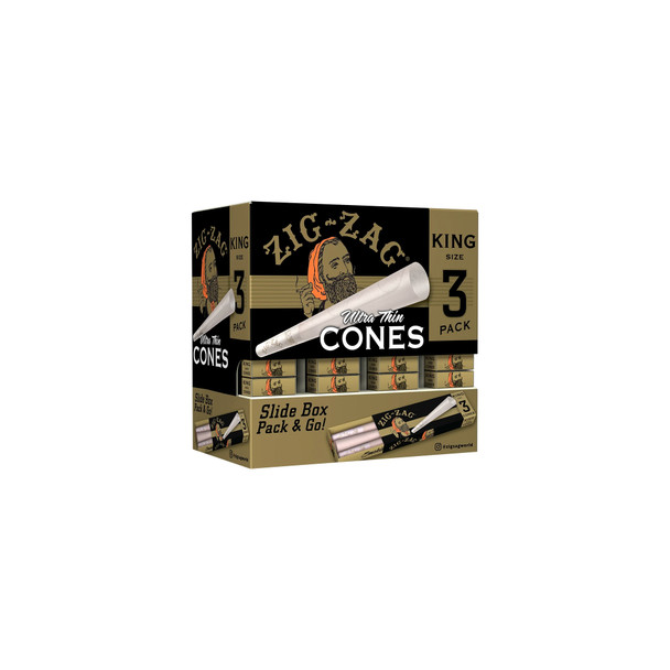 Zig Zag - King Size - Ultra Thin Cones Carton - 36 Pack Display