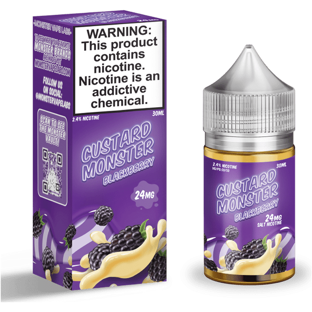 Blackberry Custard Monster Salt Nic 30ml