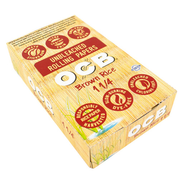 OCB Brown Rice Unbleached Rolling paper 1 1/4 24CT