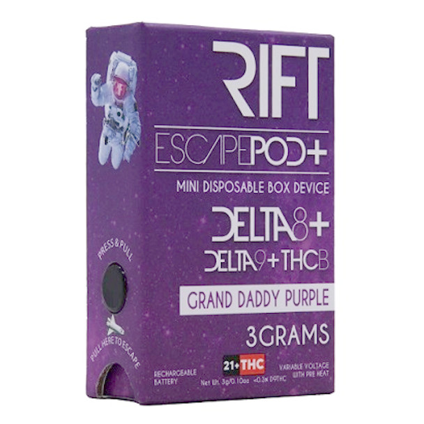 Escape Pod Rift + Disposable 3g - D8, D9, THC-B Blend