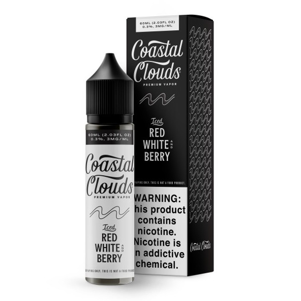 Coastal Clouds - Iced Red White and Berry 60ml eliquid