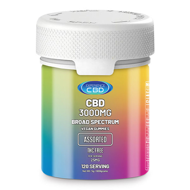 Experience  CBD Broad Spectrum Assorted Gummies 3000mg