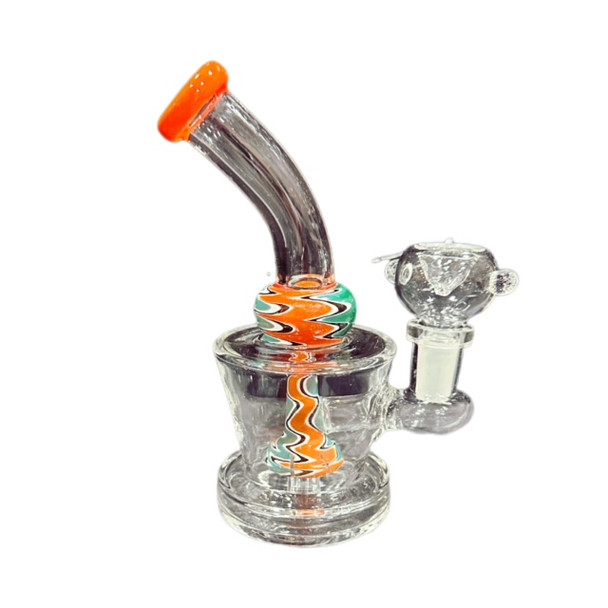 Mini Wig Wag Waterpipe Rig 6" - Assorted Colors