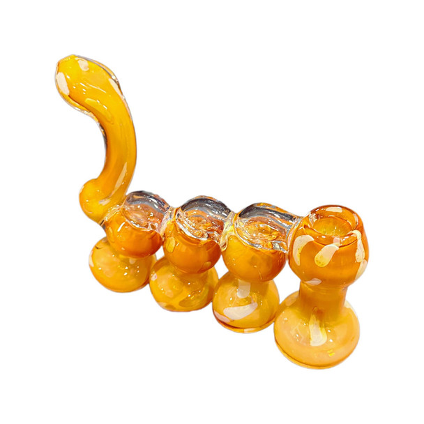 Quad Bubbler Hand Pipe - Assorted Colors