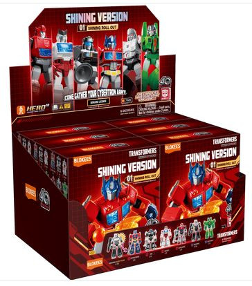 Transformers Blokees Roll Out Shining Version 1 4-Inch Blind Box Model Kit Case of 6