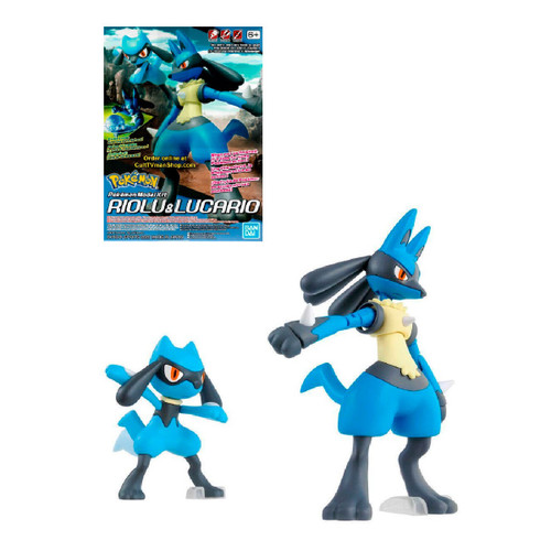 Pokemon Riolu & Lucario Mini Model Kit Set