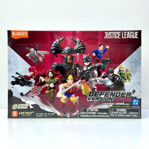 Blokees Justice League Defender Version DC02 2" Blind Box Model Kit – Case of 12