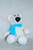 Animal Mania: Ultra Soft 10-Inch Plush Polar Bear with Blue Scarf