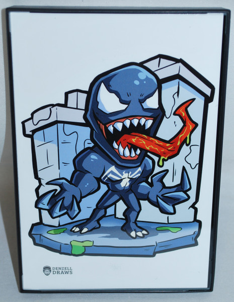 Denzell Draws 4x6 Venom Glicee Art Prints with Frame