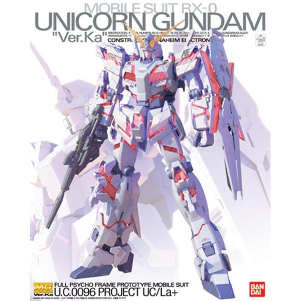 Gundam Master Grade: Unicorn Gundam Ver Ka. Model Kit