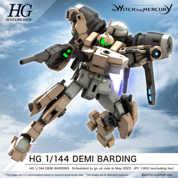 Gundam High Grade: The Witch from Mercury Demi Barding Model Kit