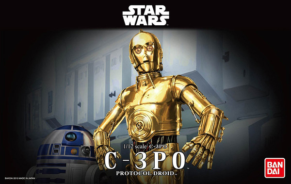 Star Wars Bandai C-3PO Action Figure Plastic Model Kit