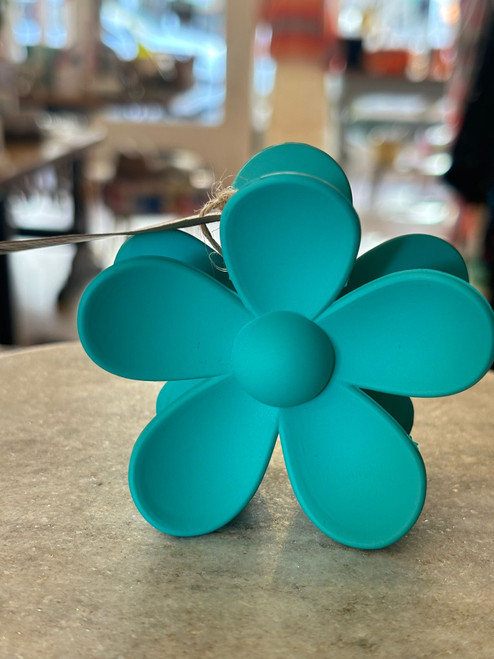 WS Large Daisy Hair Claws Green