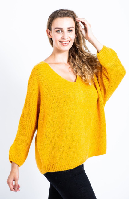 Mohair jumper ~ Mustard